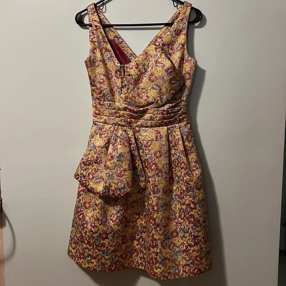 Zac Posen For Target Lined Brocade Dress Size Small - Picture 6 of 7